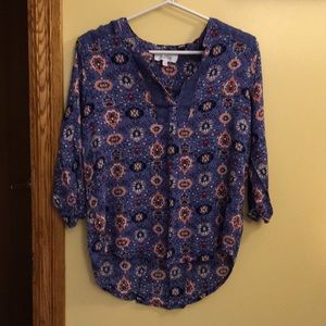 Floral print blouse